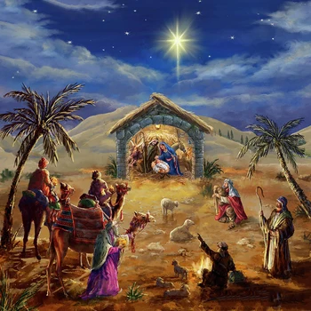 Diamant Broderie Religioasă Peisaj Mozaic cruciulițe Plin 5D Diamant Pictura Nașterea Lui Isus Cruce Cusatura de Decor Acasă
