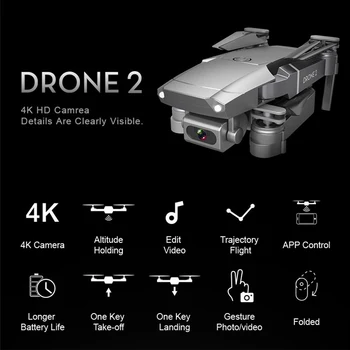 Profissional Drona Cu 4K HD Camera Selfie WiFi FPV cu Unghi Larg de Flux Optic Pliabil RC Elicopter Copil Jucărie