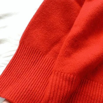 2020 toamna și iarna noi produse temperament femei naveta leneș culoare solidă guler pulover pulover