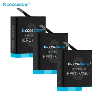 Încărcător de baterie pentru GoPro Hero 8 7 Erou Erou 6 Hero 5 Negru 1220mAh Li-ion AHDBT-801 Batteria Accesorii aparat de Fotografiat