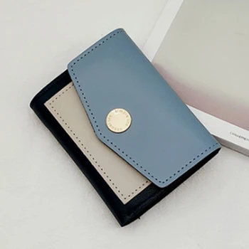 2020 Scurt de Epocă Doamnelor portofel din Piele PU coreean Împletit Catarama Card Multifuncțional Pachet Mini Portofel