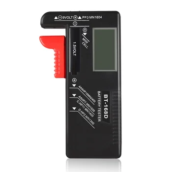 BT168 Portabil Universal Digital Tester Baterie Volt Checker Pentru AA, AAA, 9V 1.5 V Butonul de mai Multe Dimensiune Baterie Tester Checker Frumos