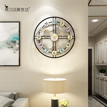 Colorate Non-Bifarea Tăcut Acrilice Decorative De Mari Dimensiuni Ceas De Perete Cu Design Modern Living Home Decor Ceasuri De Perete Autocolante