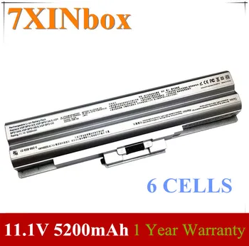 7XINbox 11.1 V 5200mAh Baterie Laptop VGP-BPS13 Pentru Sony VGP-BPS13/S BPS13AS BPS13B/S BPS13A/S VGN-CS28 BPS13 VGN-CS Argint