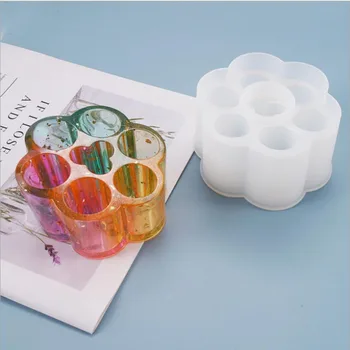 Noi Transparente Silicon Mucegai Uscat de Flori Rasina Decorativa Ambarcațiuni DIY Ruj cutie de depozitare Mucegai rășină epoxidică matrite pentru bijuterii