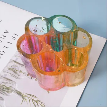 Noi Transparente Silicon Mucegai Uscat de Flori Rasina Decorativa Ambarcațiuni DIY Ruj cutie de depozitare Mucegai rășină epoxidică matrite pentru bijuterii