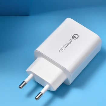 Perete Încărcător USB QC3.0 Adaptor de 18W Rapid de Încărcare UE NE-AU Plug Încărcător de Telefon Mobil de Încărcare Rapidă Pentru Xiaomi Samsung Mini Produsului