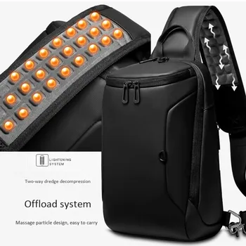 2019 vânzare fierbinte de încărcare USB Tableta piept geanta messenger popular om mic barbati sport impermeabil personalizat umăr crucea corpul saci sling
