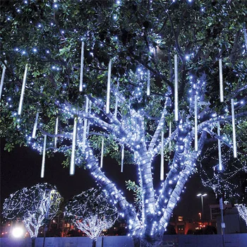 30/50cm în aer liber LED Lumini Șir de Meteoriți Ploaie 8 Tuburi cu LED-uri Zână Lumina Impermeabil Pentru Copac Decoratiuni de Gradina Holilady Lampa