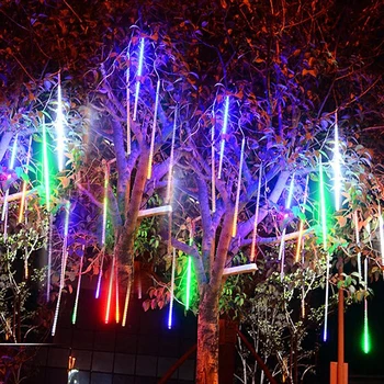 30/50cm în aer liber LED Lumini Șir de Meteoriți Ploaie 8 Tuburi cu LED-uri Zână Lumina Impermeabil Pentru Copac Decoratiuni de Gradina Holilady Lampa