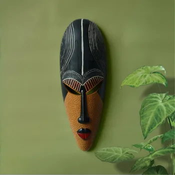 Unic Sălbatice și Frumusețea Curat Africani Masca de Fata Agățat de Perete Retro Home Decor plin de culoare Exagerat Meșteșuguri Artistice