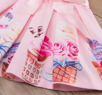 2018 produse noi de vara fete elevii inghetata modele din bumbac subțire printesa pentru copii rochie rochie fata