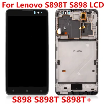 Pentru Lenovo S898 S898T S898T+ LCD Display Touch Screen Digitizer Asamblare Cu Cadru Pentru S898T+ Dual Sim, Ecran LCD de