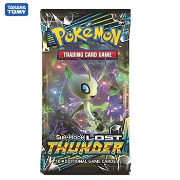 TAKARA TOMY 324 Carduri Pokemon Card Sun & Moon Pierdut Thunder Rapel Cutie (Pachet de 36) Carte de Joc de Tranzacționare Colectia pentru Copii Jucarii