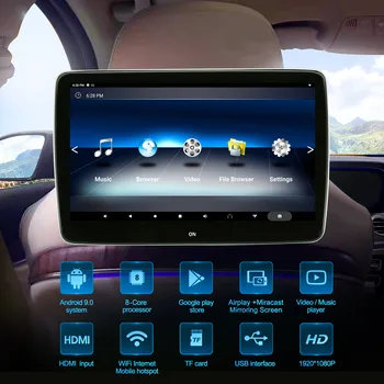 Tetiera Monitor pentru 2020 Mercedes-Benz GLS GLE V-Class C260 C300 S320 CLS63 Vagon de afișare Android 9.0 Video player Auto cu TV