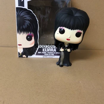 POP Televiziune: Elvira, Stăpâna Întunericului cu cutie PVC figurina de Colectie Model de jucării pentru copii