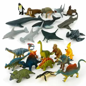 12buc/set Mini Animal Model de Simulare Dinozauri Marin Modelul Lume Jucarii Animale Sălbatice Model Pentru Copii de Învățământ O L8L9