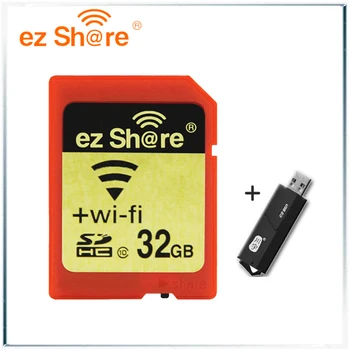 Original EZ cota de Memorie sd wifi 32gb 16G wireless Partajați Cardul de 4g 8g Clasa 10 64g 128g pentru canon/nikon/sony card cititor de carduri Gratuit