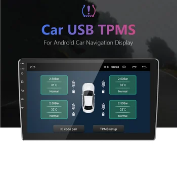 USB Android TPMS Monitorizare a Presiunii în Anvelope Sistemul de Transmisie Wireless 8 bar 116 psi Sistem de Alarma 5V Interne Externe