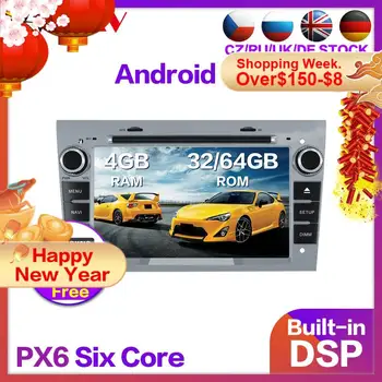 4+64 Android 9.0 Stereo Auto Multimedia DVD Player cu GPS pentru Opel Astra H Zafira Vectra Vivaro Tigra Corsa C Carro Radio unitatea de cap