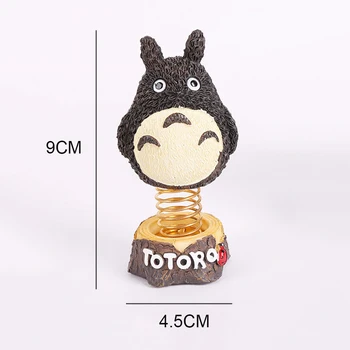 Decor Masina Totoro Primăvară Desene Animate Model De Rășină De Jucării Decorative Tapiterie Auto De Bord Sărind Ornament Accesorii De Moda Cadouri