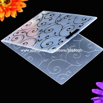 Frunze Înmuguri din Plastic Relief Folder Pentru Album DIY Album Instrument Card de Plastic Șablon 10.5x15cm 8070611