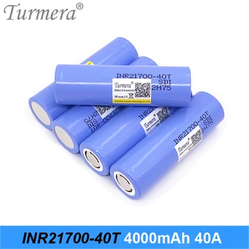 Turmera Noi 21700 Baterie 4000mAh 40A INR21700-40T Baterie Reîncărcabilă Litiu pentru E-țigară și Șurubelniță Un Aspirator