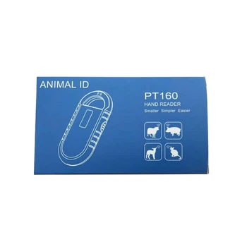 Transport gratuit la 134,2 KHZ ISO11785 FDX-B de Companie microcip rfid portabil scanner/ animal tag rfid reader+2tags pentru test