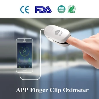 De Dedo SpO2 de Oxigen din Sange Inima Rata De APP Degetul Clip Oximetru Metru Pentru Depozitarea Și Încărcarea Datelor De la Apple Telefon Android