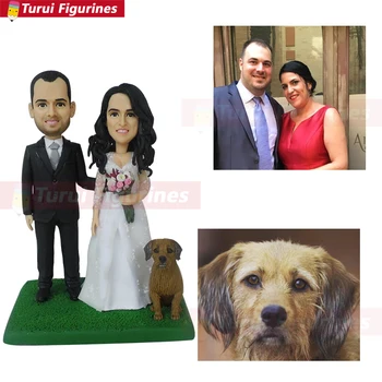 Personalizat chef bobblehead de fotografie pentru figurine cu câinele personalizate câine figurine miniaturi china bobblehead fabricarea