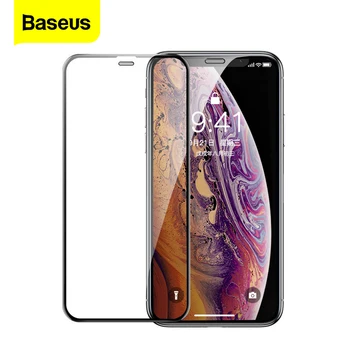 Baseus 0,3 mm Ecran Protector Pentru iPhone 11 Pro Xs Max X Xr Complete de Acoperire de Sticla Folie Protectoare Pentru iPhone 11 Protecția