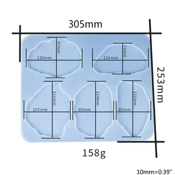 Cristal Rășină Epoxidică Mucegai Coaster Cupa Mat Turnare Mucegai Silicon DIY Instrument de Luare B95F