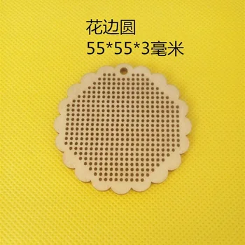 Accesoriu de moda Cruce de Lemn Cusatura Chip Pandantiv Handmade, DIY Circular, Oval, Inima Chip de Cruce Cusatura de aschii de Lemn DIY Cadou