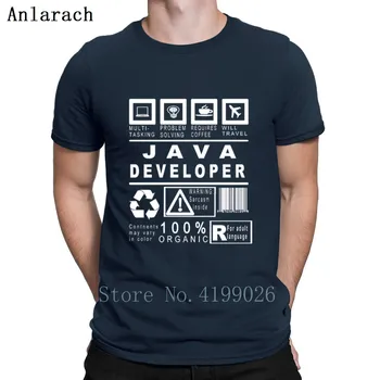 Hot Java Developer Tricouri Standard Java Programator de Calculator Hello World Cod Geek Barbati tricou Bază Solidă Montate Calitate de Top