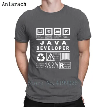 Hot Java Developer Tricouri Standard Java Programator de Calculator Hello World Cod Geek Barbati tricou Bază Solidă Montate Calitate de Top