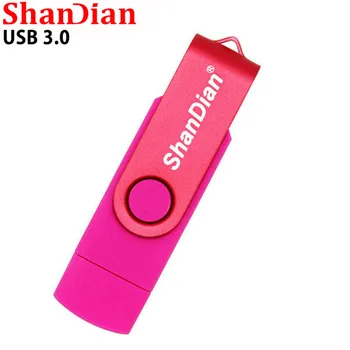 SHANDIAN en-gros USB 3.0 telefon Inteligent USB Flash drive OTG pendrive 8G/16G/32G/64GB unitate Flash pen drive de memorie U disc
