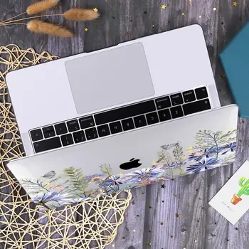 Redlai Caz Laptop pentru MacBook Air Pro Retina 11 12 13 15 16 inch 2020 A2337 A2338 A2179 A1932 Flori Imprimate Plastic Capac Greu