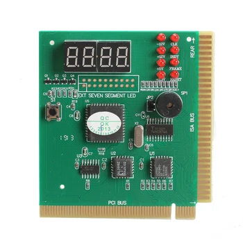 4 Cifre Display LCD PC-ul Analizor de Diagnostic Post de Card de Placa de baza Tester cu LED Indicator pentru ISA, PCI Bus Mian Bord