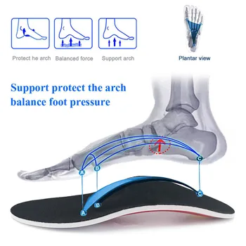 Premium Ortezare Gel de Înaltă Suport Arc Tălpi Gel Pad 3D Suport Arc Picioare Plate Pentru Femei / Bărbați ortopedice dureri de Picioare Unisex