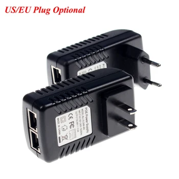De Supraveghere CCTV 48V 0,5 a 24W Priza de Perete POE Injector Adaptor Ethernet IP Camera PoE Alimentare NOI, UE Plug