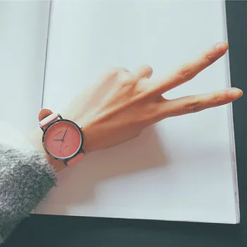 Mată vintage din piele pentru femei ceasuri stil minimalist femei cuarț ceas 2019 ulzzang brand de moda casual, doamnelor ceasuri de mana