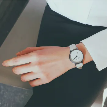 Mată vintage din piele pentru femei ceasuri stil minimalist femei cuarț ceas 2019 ulzzang brand de moda casual, doamnelor ceasuri de mana