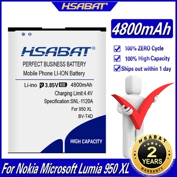 HSABAT 4800mAh BV-T4D baterie pentru Nokia Microsoft Lumia 950 XL CityMan Lumia 940 XL RM-1118 RM-1116 BVT4D