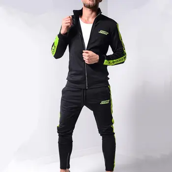 Moda Sport Costume Barbati Hanorace Pantaloni Seturi Bluză De Trening De Sex Masculin Casual Jacheta Cu Fermoar Topuri Pantaloni Joggers Treninguri