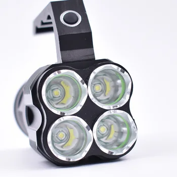 LED-uri puternice Portabil Spoturi Lanterna Far cu 4*L2 Lampa Șirag de mărgele Alimentat De 4 Baterii tip 18650 pentru Camping, Expeditii