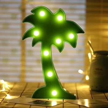 Noutatea 3D LED Lumini de Noapte Girafa Pom de Crăciun Copac de nucă de Cocos Veioza Birou Lampa de Noapte pentru copii Pentru Copii Decorare Dormitor