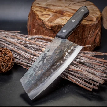 Mână forjate cuțit de bucătărie din oțel carbon de Înaltă satâr de Bucătărie ascuțit felie de cuțit bucătar Profesionist cuțitul ucide Pește cuțit
