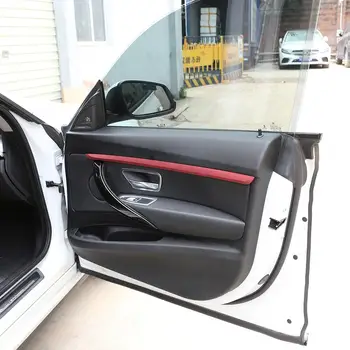 4buc Mat Roșu Stil Plastic ABS Usa de Interior Decor Benzi Tapiterie pentru BMW Seria 3 GT F34 2013-2019 Modele de Accesorii