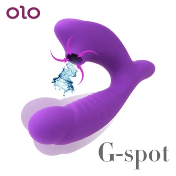 OLO G Spot Masaj Clitoris Vagin Stimulator Oral Limba Suge Clitorisul Fraier Vibratoare Jucarii Sexuale pentru Femei Dildo Vibrator