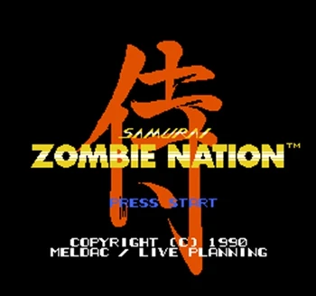 Zombie Nation 60 De Pin Card De Joc De 8 Biți Subor Joc De Jucător